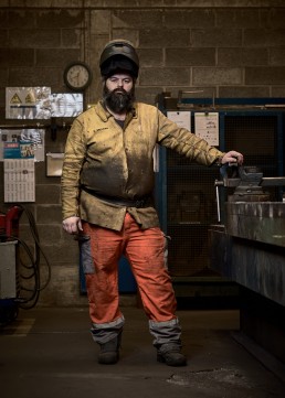 Portraits d'ouvriers de Moselle pour le livre 20% Profils ouvriers assembleur soudeur ouvrier arcelor mittal dommeldange