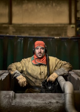 Portraits d'ouvriers de Moselle pour le livre 20% Profils ouvriers soudeur ouvrier arcelor mittal dommeldange