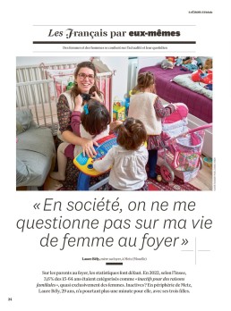 Portrait d'une femme au foyer : Laure Bély